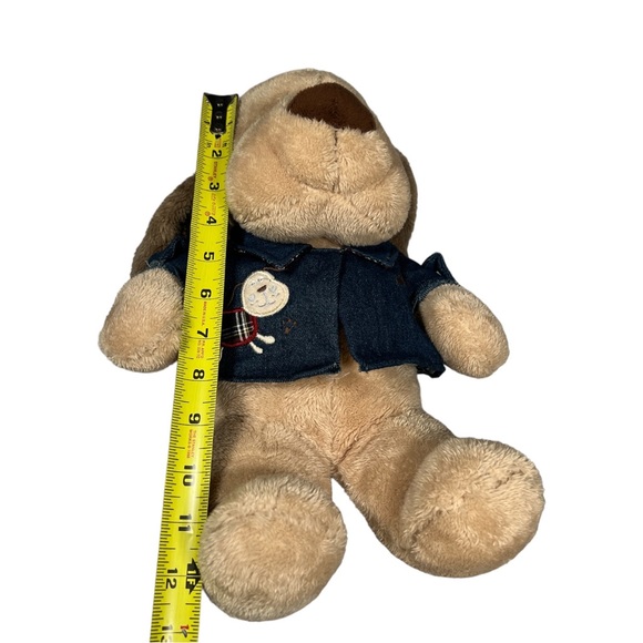 Dudley Dog with Denim Jacket 12" Card Factory Soft Toy Plush Comforter NEW - Picture 7 of 7